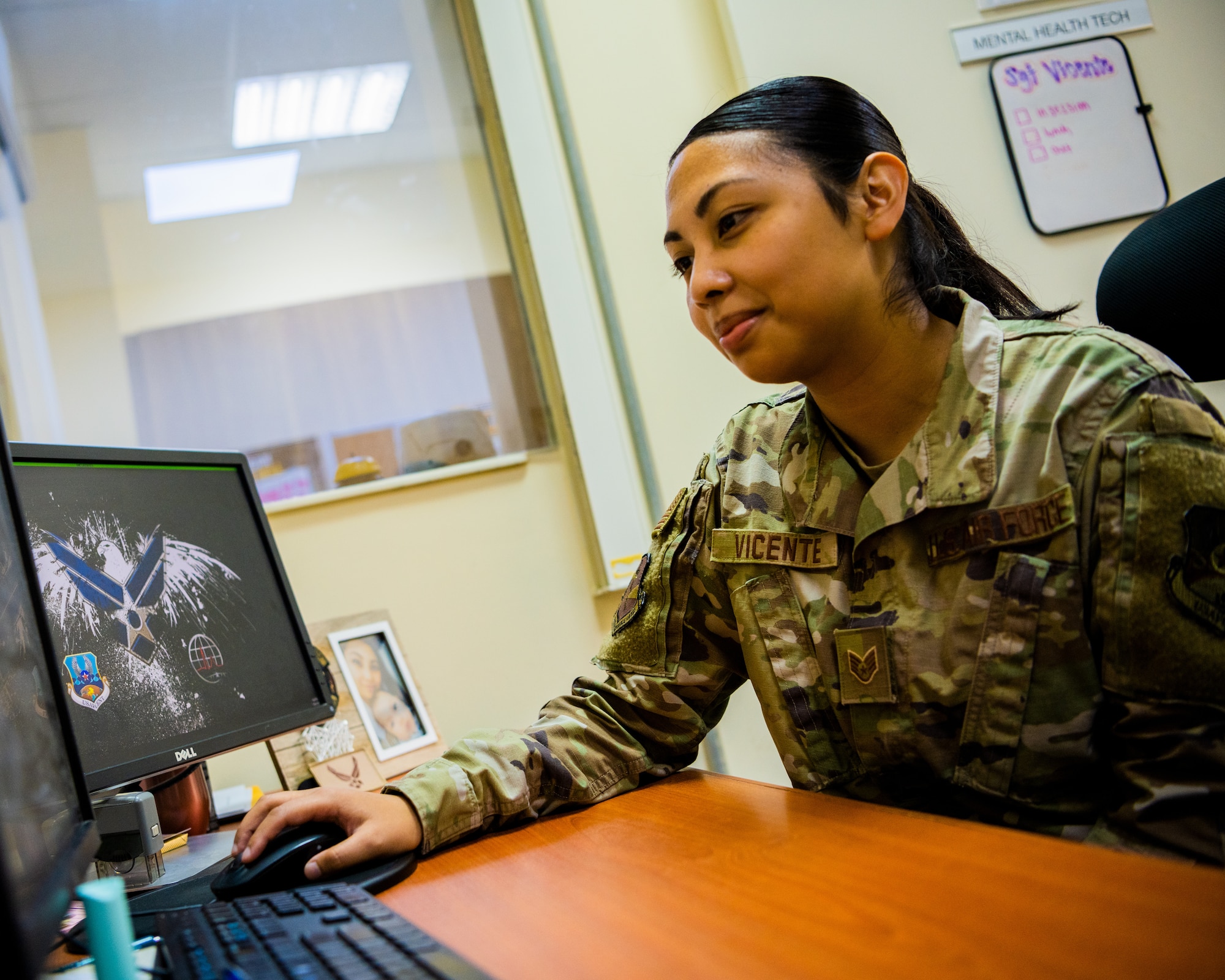 U.S. Air Force Staff Sgt. Janelle Vicente, 380th Expeditionary Medical Group mental health technician, is spotlighted for her superb resilience.