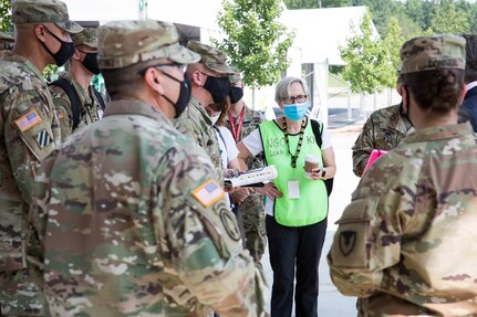 The Department of Defense and Department of State come together in preparation for the arrival of Afghan special immigrant applicants July 27, 2021 at Fort Lee, Virginia.