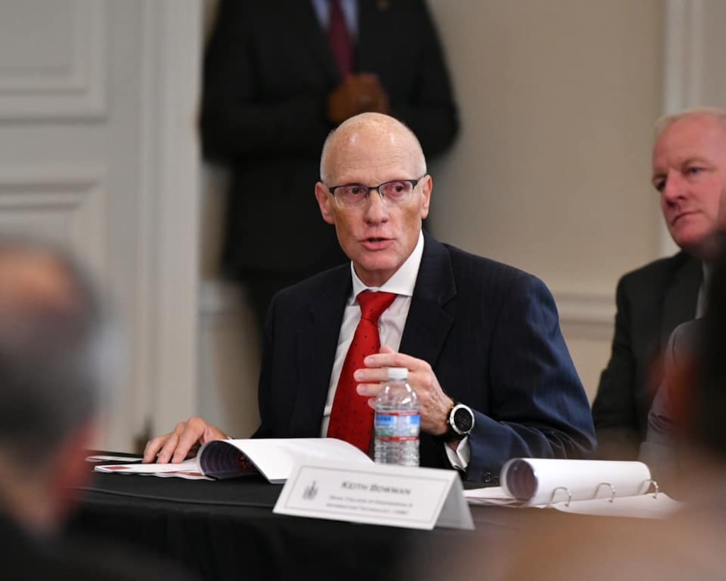 George Barnes, Deputy Director National Security Agency, speaks at the Annapolis Cybersecurity Summit.