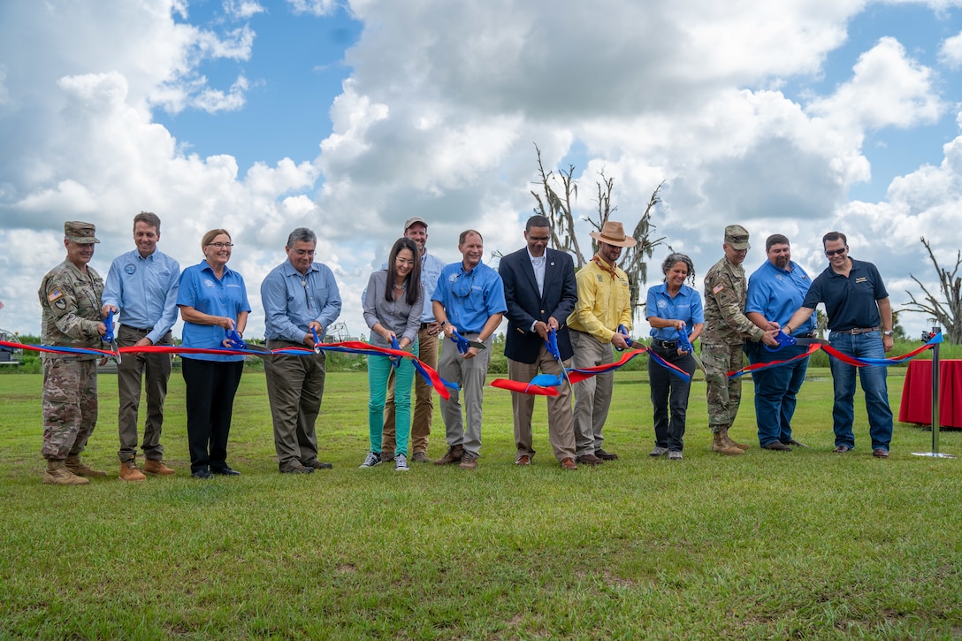USACE and our partners celebrated the completion of construction on the Kissimmee River Restoration Project at a Ribbon Cutting Ceremony at Riverwoods Field Laboratory in Lorida, Florida.