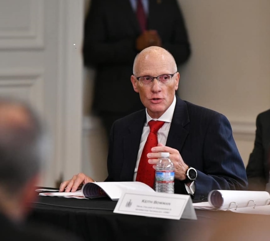 George Barnes, Deputy Director National Security Agency, speaks at the Annapolis Cybersecurity Summit.