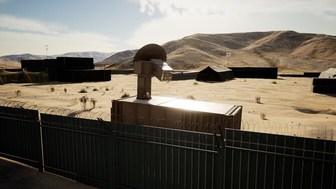 An artist’s rendering of the Air Force Research Laboratory’s THOR, a drone killer, capable of downing many adversarial drones in fractions of a second. A follow-on system named Mjolnir, the hammer belonging to the mythical Norse God, Thor will soon be under development at AFRL. (Courtesy illustration)