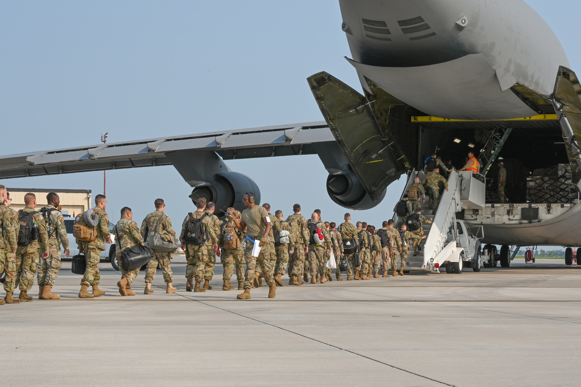 Airmen from the 5th Logistics Readiness Squadron perform their duties at Minot Air Force Base, North Dakota, July 16, 2021.