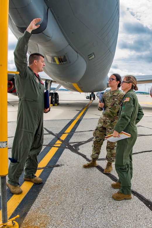 As a young girl Eva Chupp's Amish upbringing set the foundation for her life. Now Senior Airman Cupp is soaring as she trains to be an inflight refueling specialist at Grissom Air Reserve Base, Ind. (Courtesy photo/SrA. Eva Chupp)