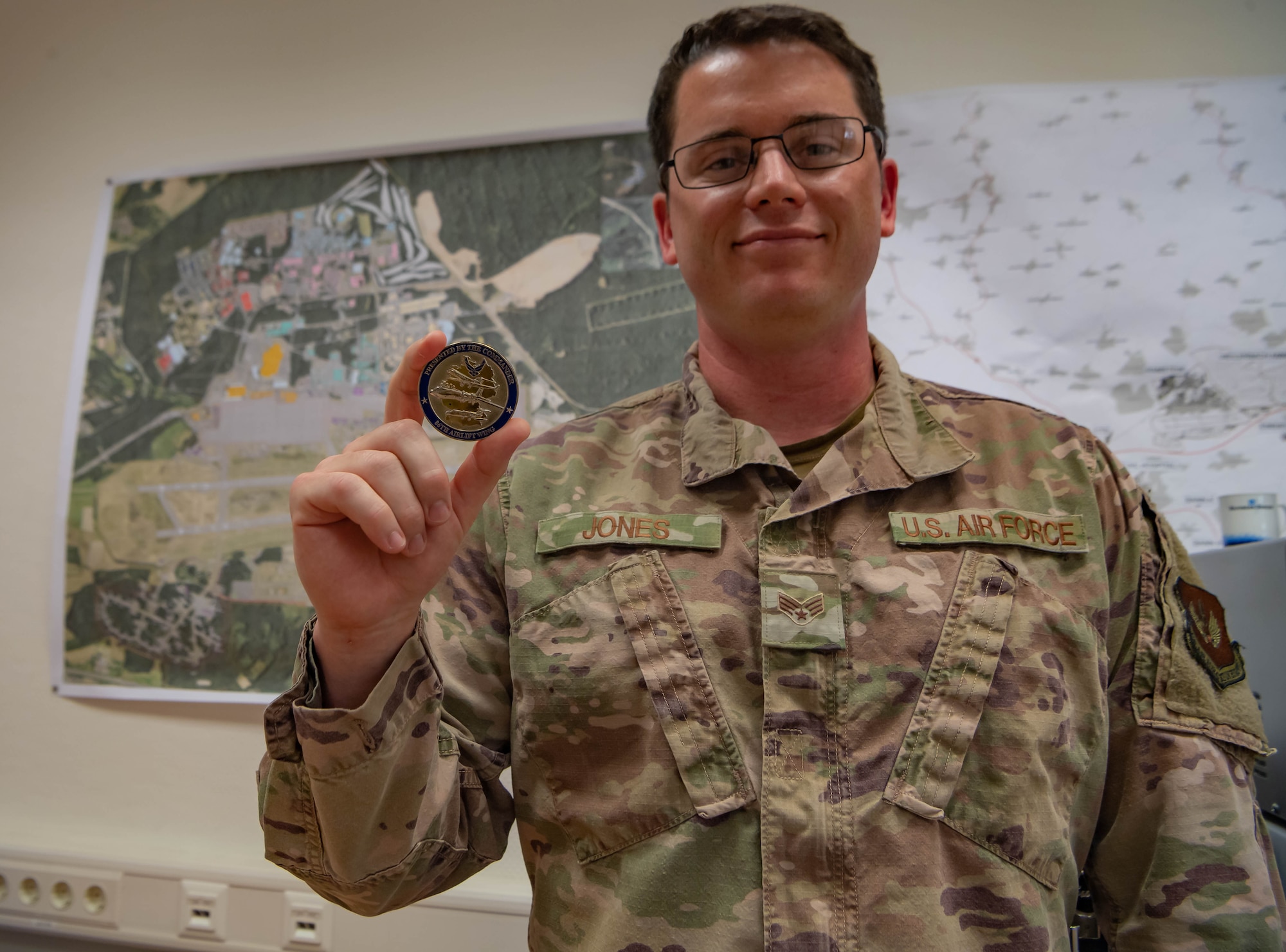 U.S. Air Force Senior Airman James Jones, a controlled movement area escort and project manager assigned to the 86th Civil Engineering Squadron,  schedules escorts’ shifts at Ramstein Air Base, Germany, July 28, 2021. Jones has been focusing on escorts and airfield construction with construction season at its peak but is at the same time learning how to read and design plans and how to write up airfield construction waivers for future projects.  
(U.S. Air Force photo by Airman Jared Lovett)