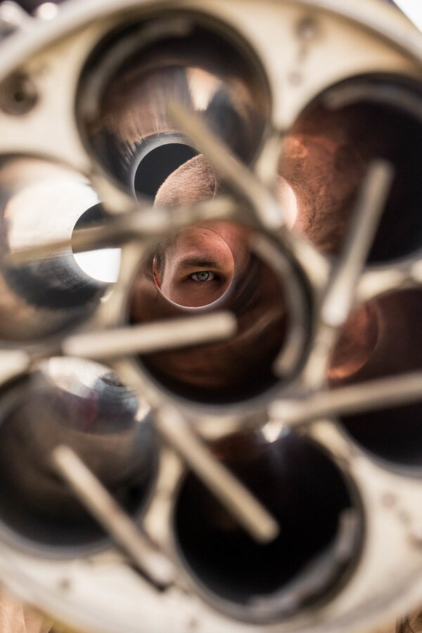 A U.S. Marine with Marine Light Attack Helicopter Squadron (HMLA) 773 conducts pre-flight checks on a UH-1Y Venom helicopter during Integrated Training Exercise (ITX) 4-21 at Marine Corps Air Ground Combat Center Twentynine Palms, California on July 28, 2021. HMLA-773 is supporting Marine Air Ground Task Force 25 as part of the Aviation Combat Element during ITX, providing close air support and deep air support to the Ground Combat Element. (U.S Marine Corps photo by Lance Cpl. David Intriago)