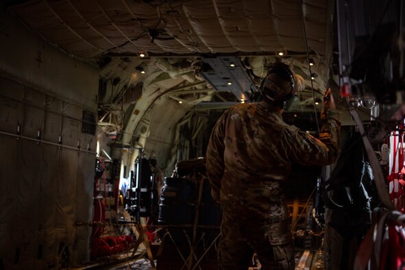 Barrels fall from aircraft