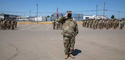 319th Expeditionary Signal Battalion farewell ceremony