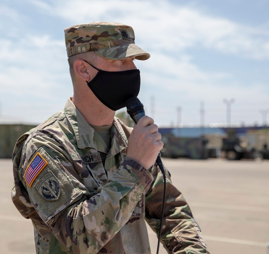 319th Expeditionary Signal Battalion farewell ceremony