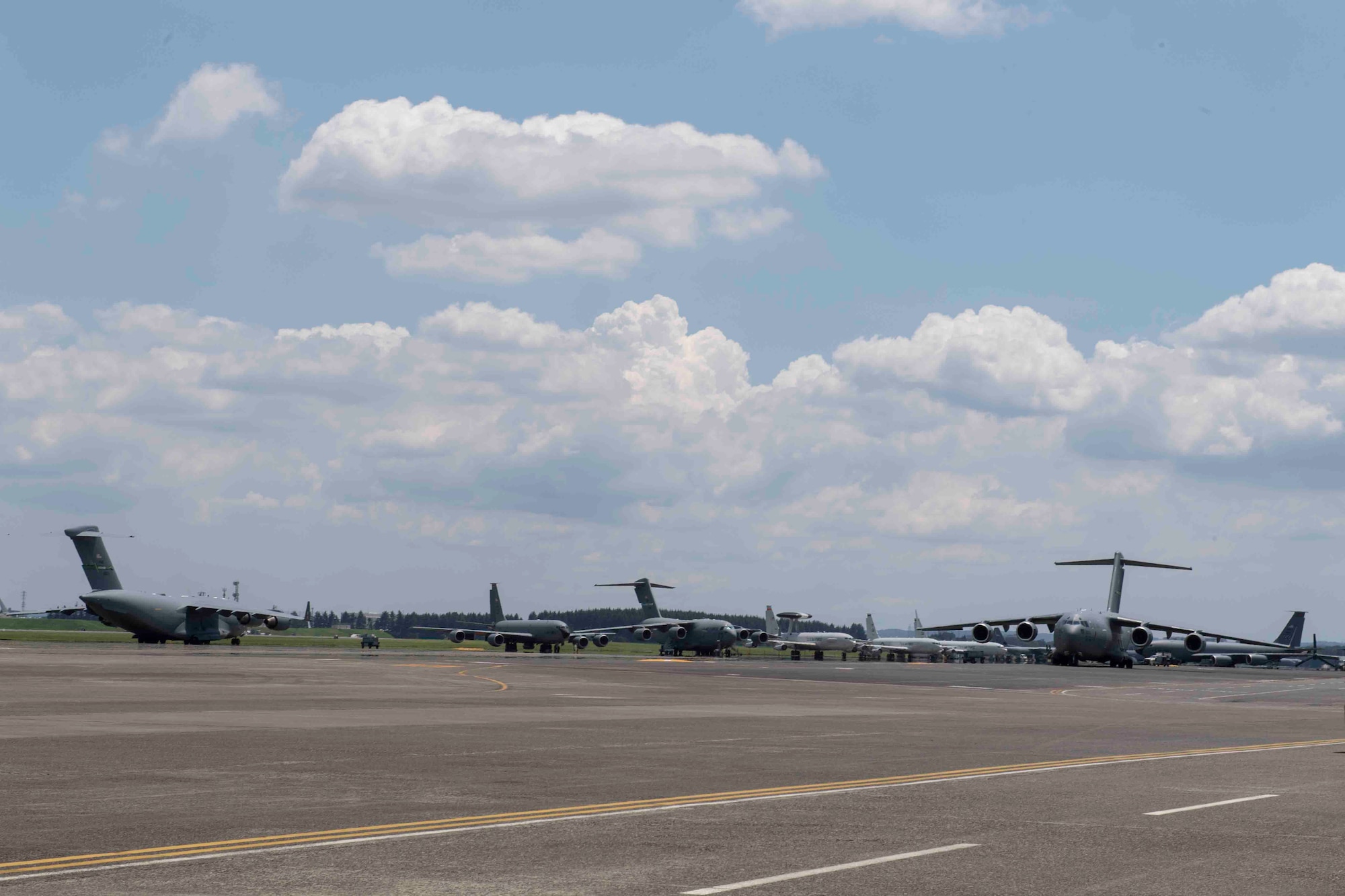 The 730th Air Mobility Squadron, located at Yokota Air Base, welcomed eight evacuated aircraft from Kadena Air Base in July ahead of Typhoon In-fa. The aerial port also maintained normal operations, including Patriot Express missions.