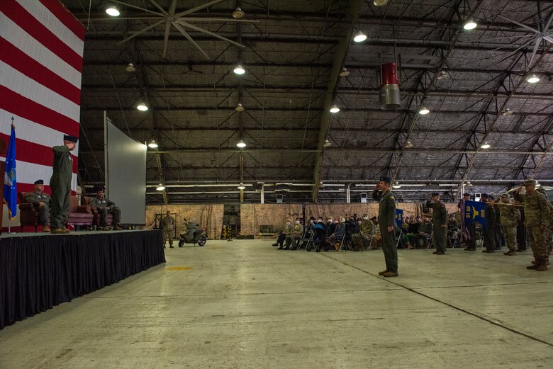 51st Operations Group held a change of command ceremony at Osan Air Base, Republic of Korea, May 28, 2021. Col. David Raymond transferred command of the 51st OG to Col. Matthew Gaetke.