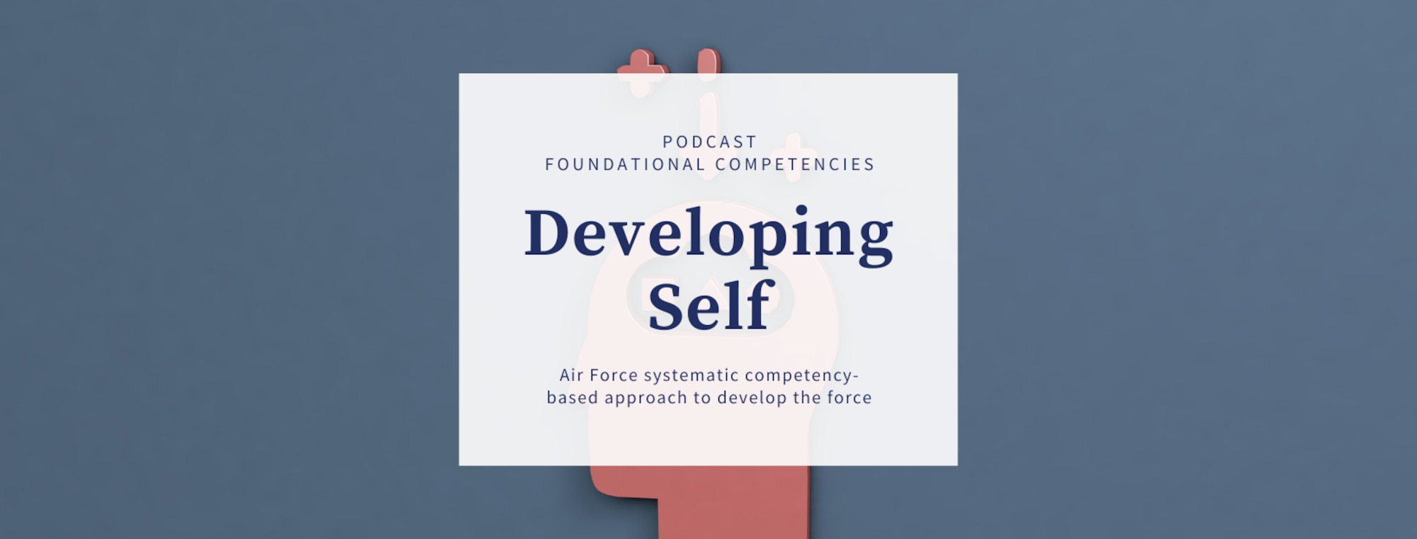 Graphic of Air Force Starts Here podcast.