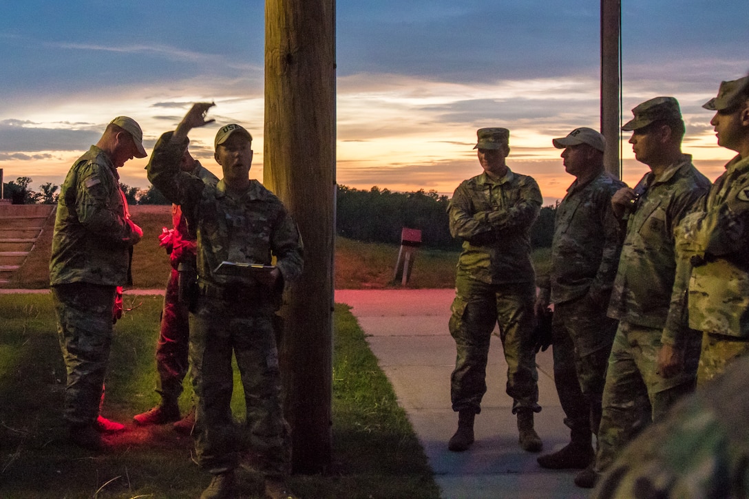 2021 U.S. Army Reserve Best Warrior Competition – M4 Carbine, Night Fire Qualification