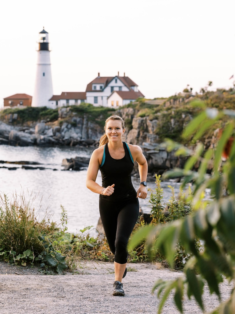 Ensign Kathleen Spotz, stationed at Sector Northern New England in South Portland, Maine, was named the 2020 Coast Guard Female Athlete of the year in recognition of her superior performance as a runner. Recently, Spotz ran across the entire state of Maine in just over 30 hours—becoming the first person ever to do so!