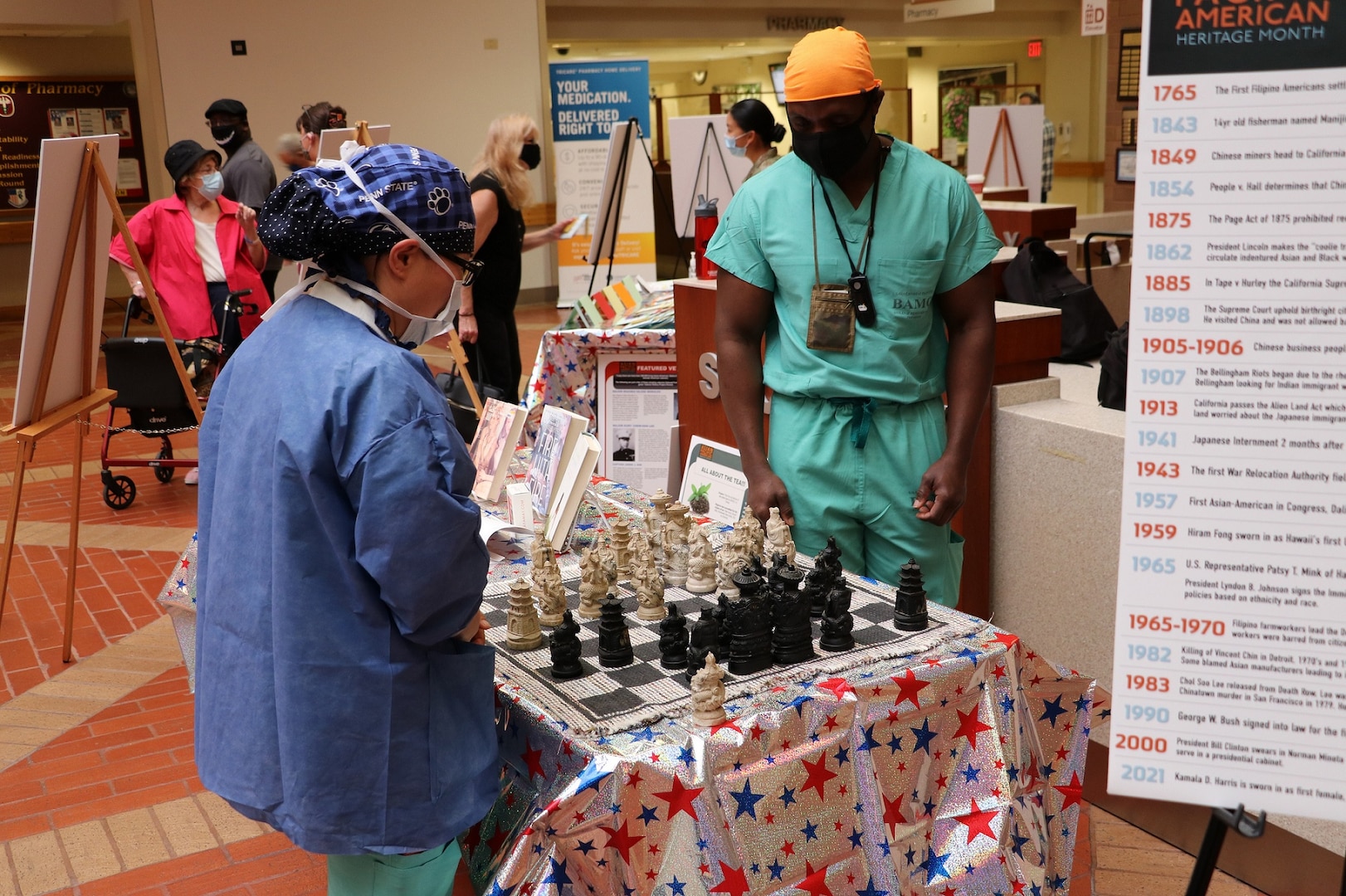 Asian American and Pacific Islander Observance in the medical mall, May 27, 2021.