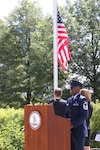 Virginia Air National Guard Master Sgt. Damon L. Obasi sings the national anthem during the 2021 Commonwealth’s Memorial Day Ceremony May 31, 2021, at the Virginia War Memorial in Richmond, Virginia.