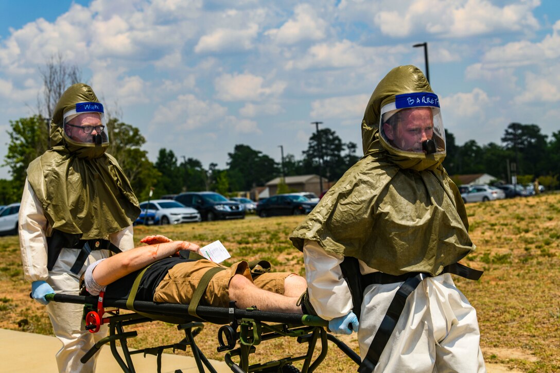 Photo of Airmen participating in exercise Ready Eagle