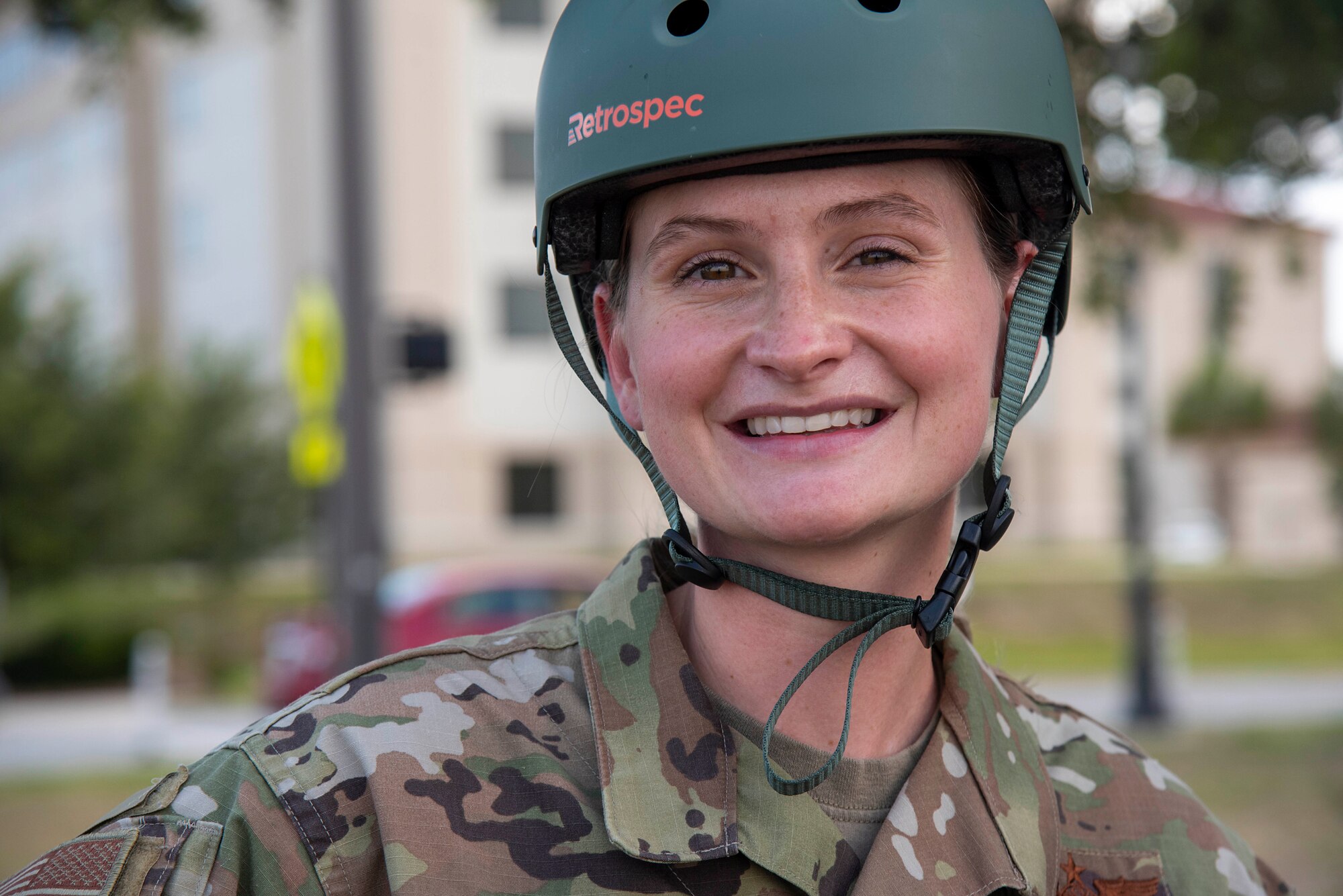 U.S. Air Force Tech. Sgt. Shawna Wise, 6th Force Support Squadron Airman Leadership School (ALS) lead instructor, smiles for a photo at MacDill Air Force Base, Florida, May 26, 2021. As the lead ALS instructor at MacDill, Wise guides her students through the curriculum and leads her team of instructors to set an example for MacDill’s newest leaders.