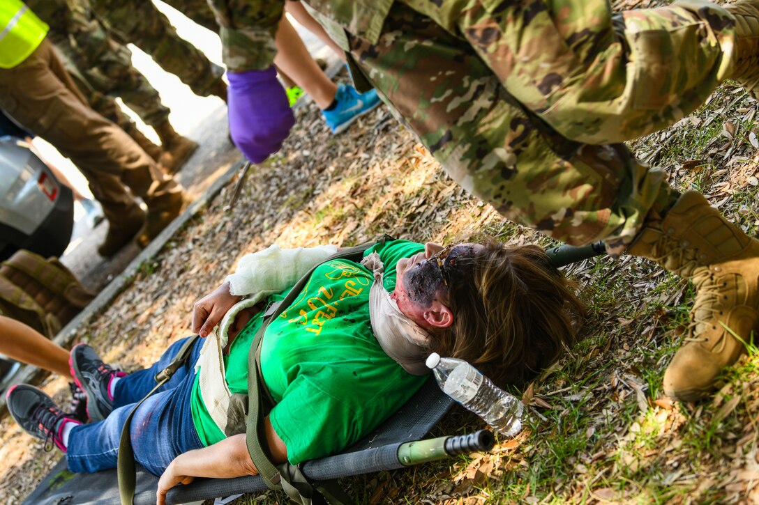 Photo of Airmen participating in exercise Ready Eagle