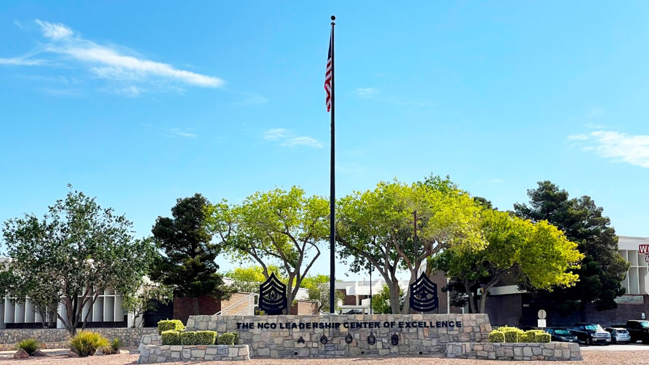 Image of the front of the NCOLCoE flagpole