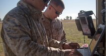Marines prepare Very Small-Aperture Terminal Large Satellite