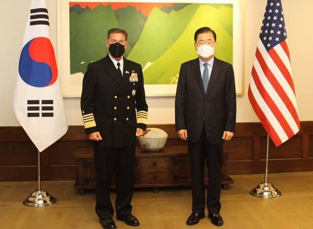The commander for U.S. Indo-Pacific Command, Adm. John C. Aquilino, traveled to the Republic of Korea as part of his first overseas trip to meet with senior government officials and reaffirm the United States’ commitment to the security of the Republic of Korea.