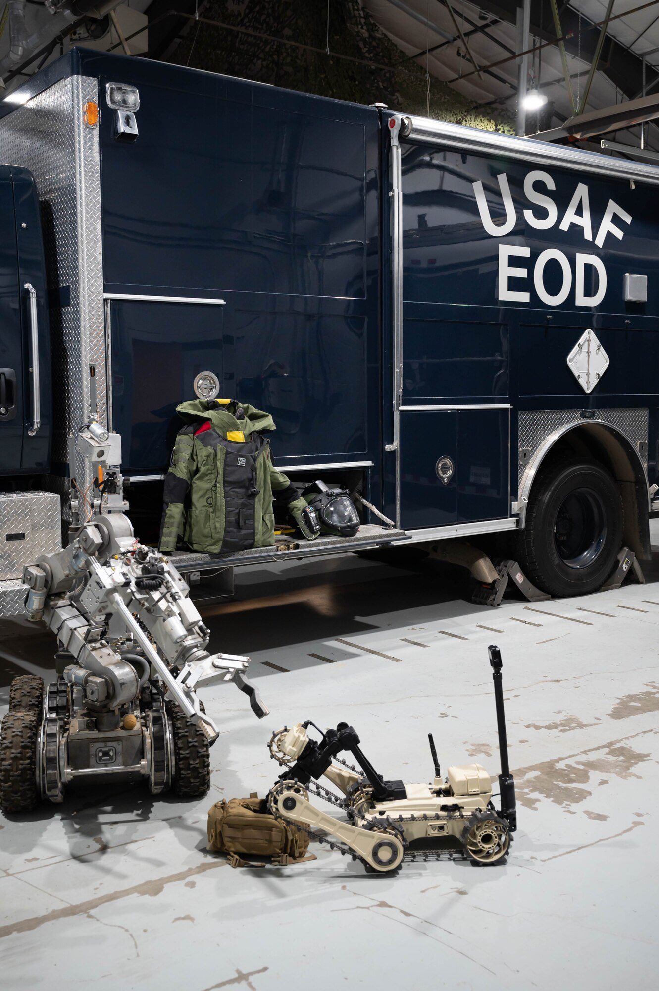 341st Civil Engineer Squadron explosive ordnance disposal equipment is on display June 2, 2021, at Malmstrom Air Force Base, Mont.