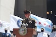 Sgt. Maj. of the Army, Michael A. Grinston, delivers remarks, as the keynote speaker during the City of Chicago’s Memorial Day commemoration, May 29, 2021.