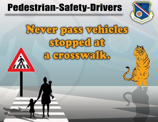 Graphic of a woman and children standing in a crosswalk.