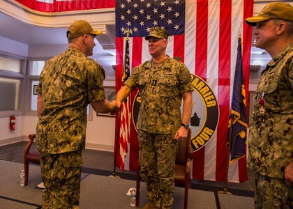 CSG-4 conducts change of command.