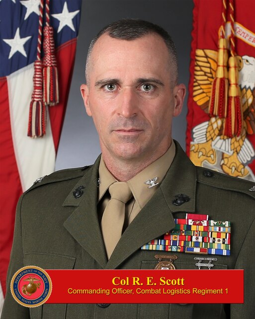 Colonel Ryan E. Scott > 1st Marine Logistics Group > Leaders