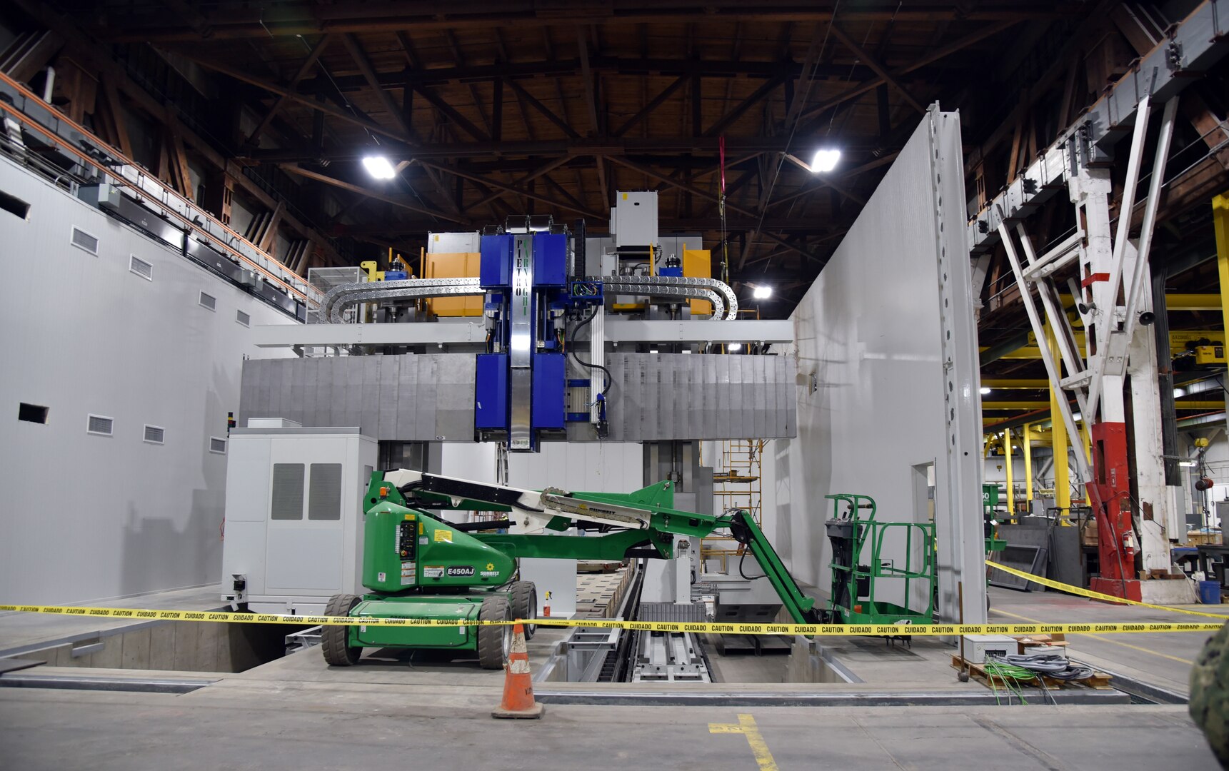 Gantry machine provides critical functions in support of the warfighter
