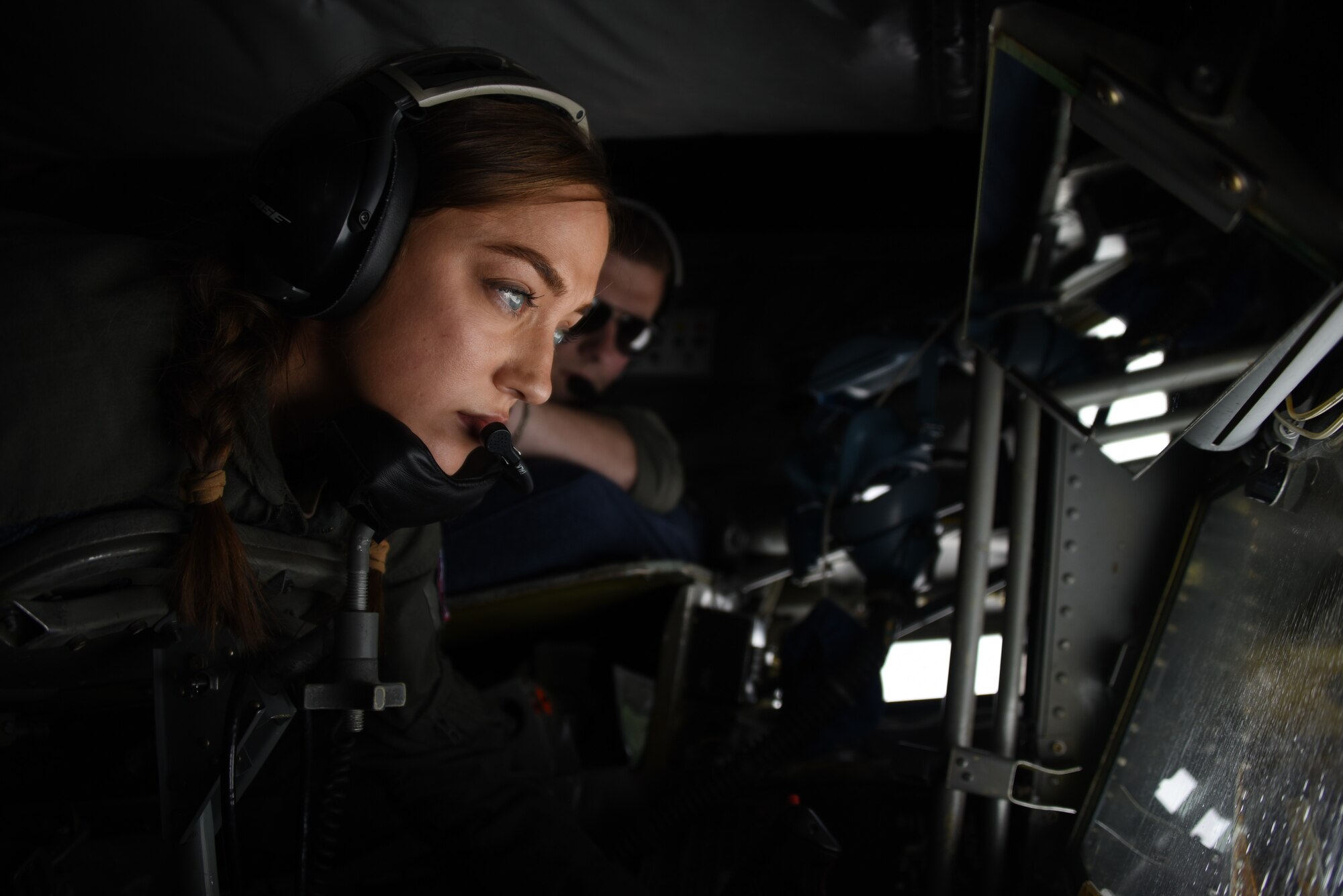 Staff Sgt. Hall boom operator