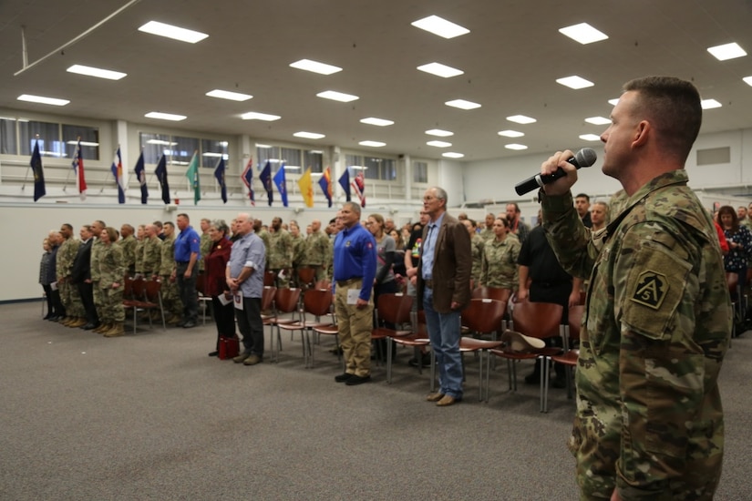 U.S. Army North (Fifth Army) celebrates its 77th birthday celebration at the Military and Family Readiness Center, Fort Sam Houston, Texas, Jan. 10, 2020.