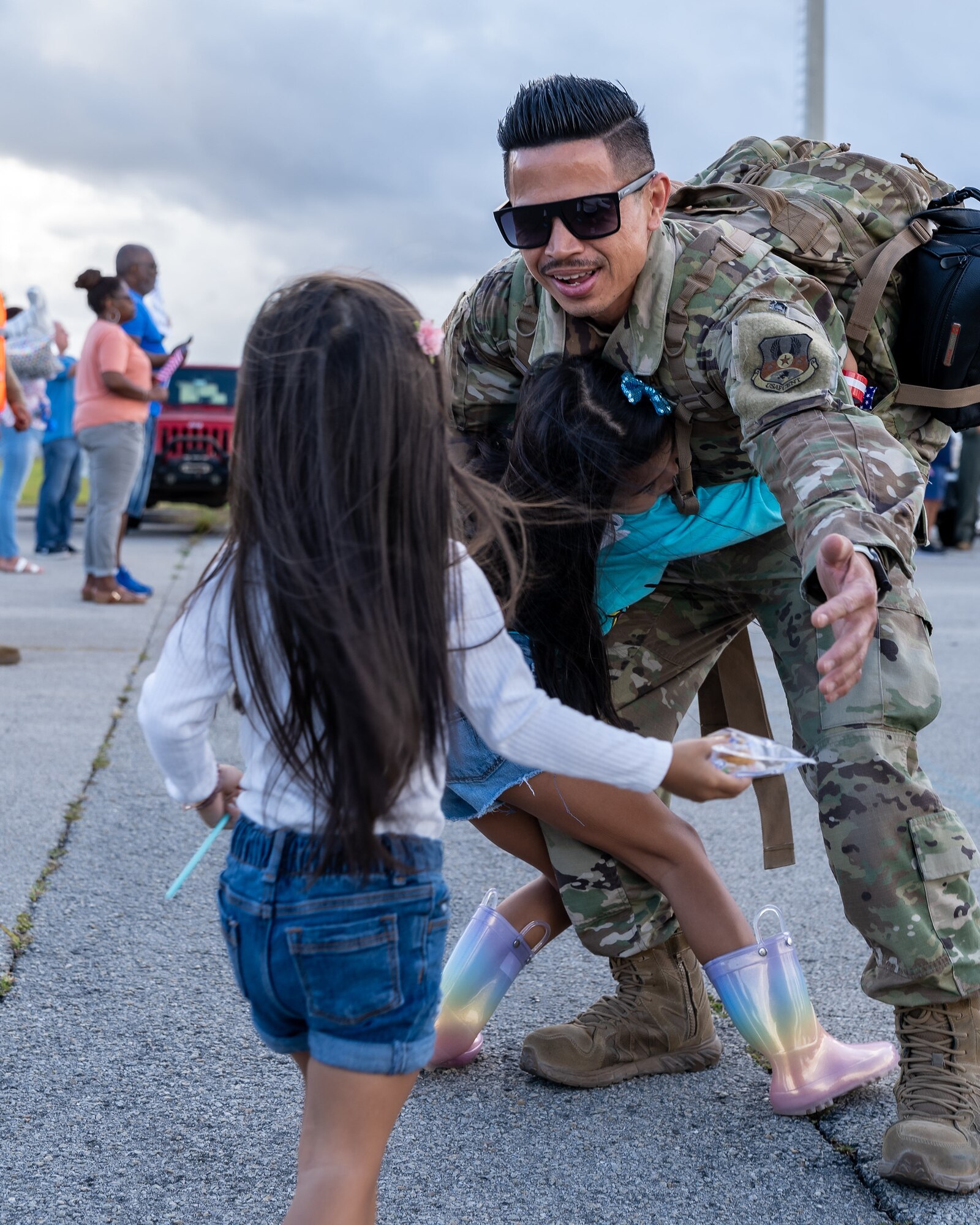 Base personnel, family, and friends welcomed back over 300 personnel from the 482nd Fighter Wing after completing a six month deployment to the Middle East June 1, 2021. The deployed personnel will now enjoyed some much needed time off with their families. (U.S. Air Force photo by Tech. Sgt. Lionel Castellano)