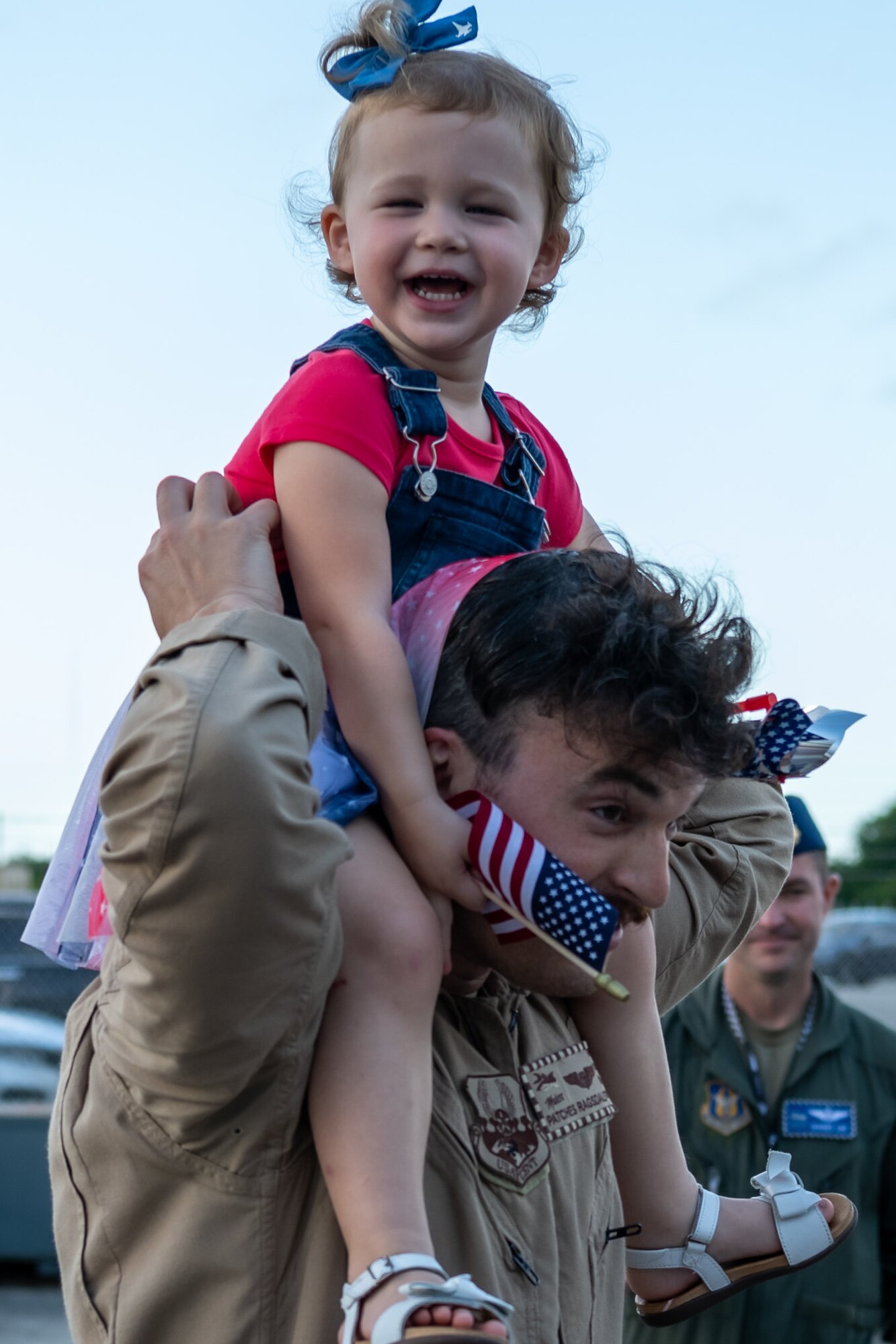 Base personnel, family, and friends welcomed back over 300 personnel from the 482nd Fighter Wing after completing a six month deployment to the Middle East June 1, 2021. The deployed personnel will now enjoyed some much needed time off with their families. (U.S. Air Force photo by Tech Sgt. Lionel Castellano)