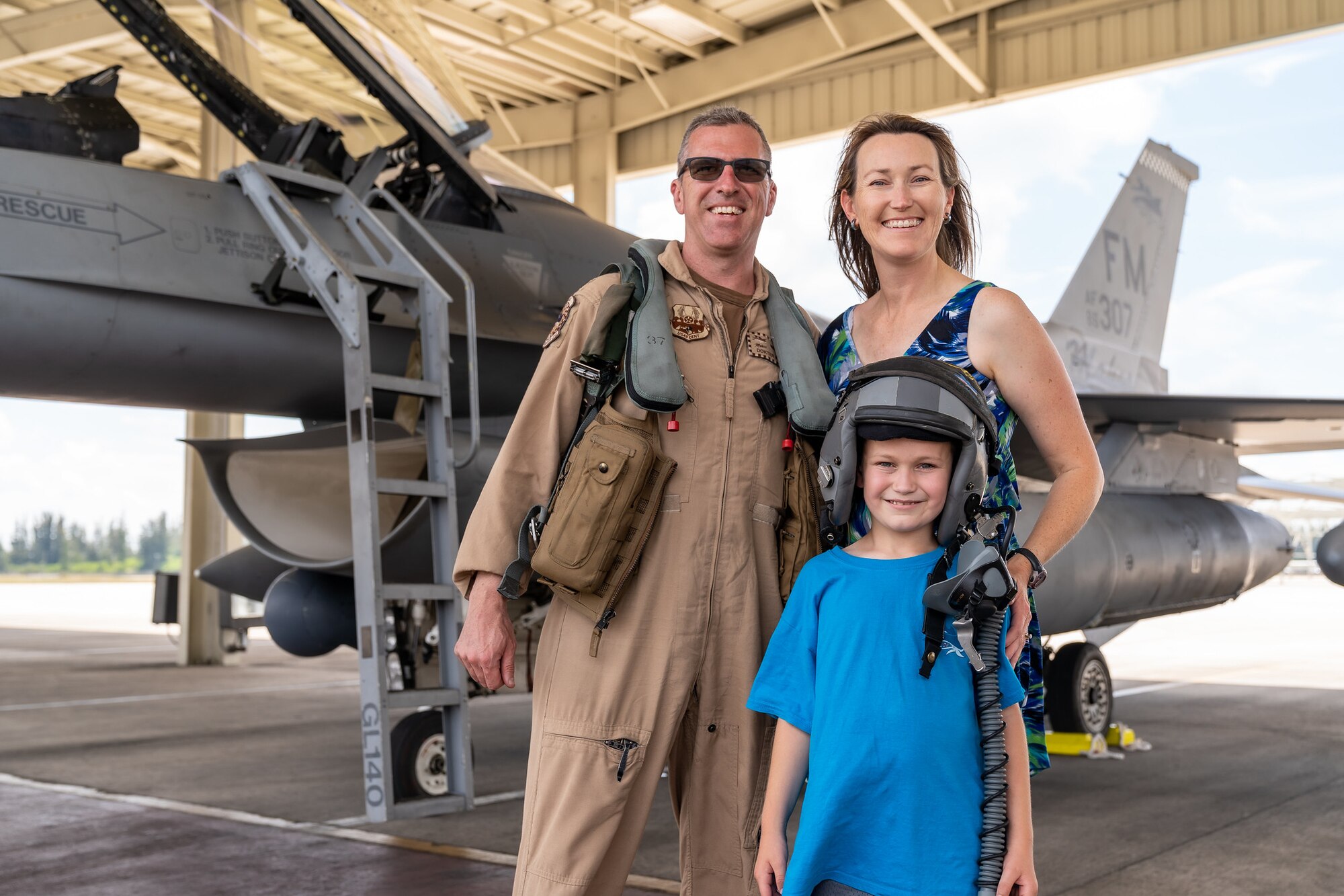 Base personnel, family, and friends welcomed back over 300 personnel from the 482nd Fighter Wing after completing a six month deployment to the Middle East June 1, 2021. The deployed personnel will now enjoyed some much needed time off with their families. (U.S. Air Force photo by Tech Sgt. Lionel Castellano)