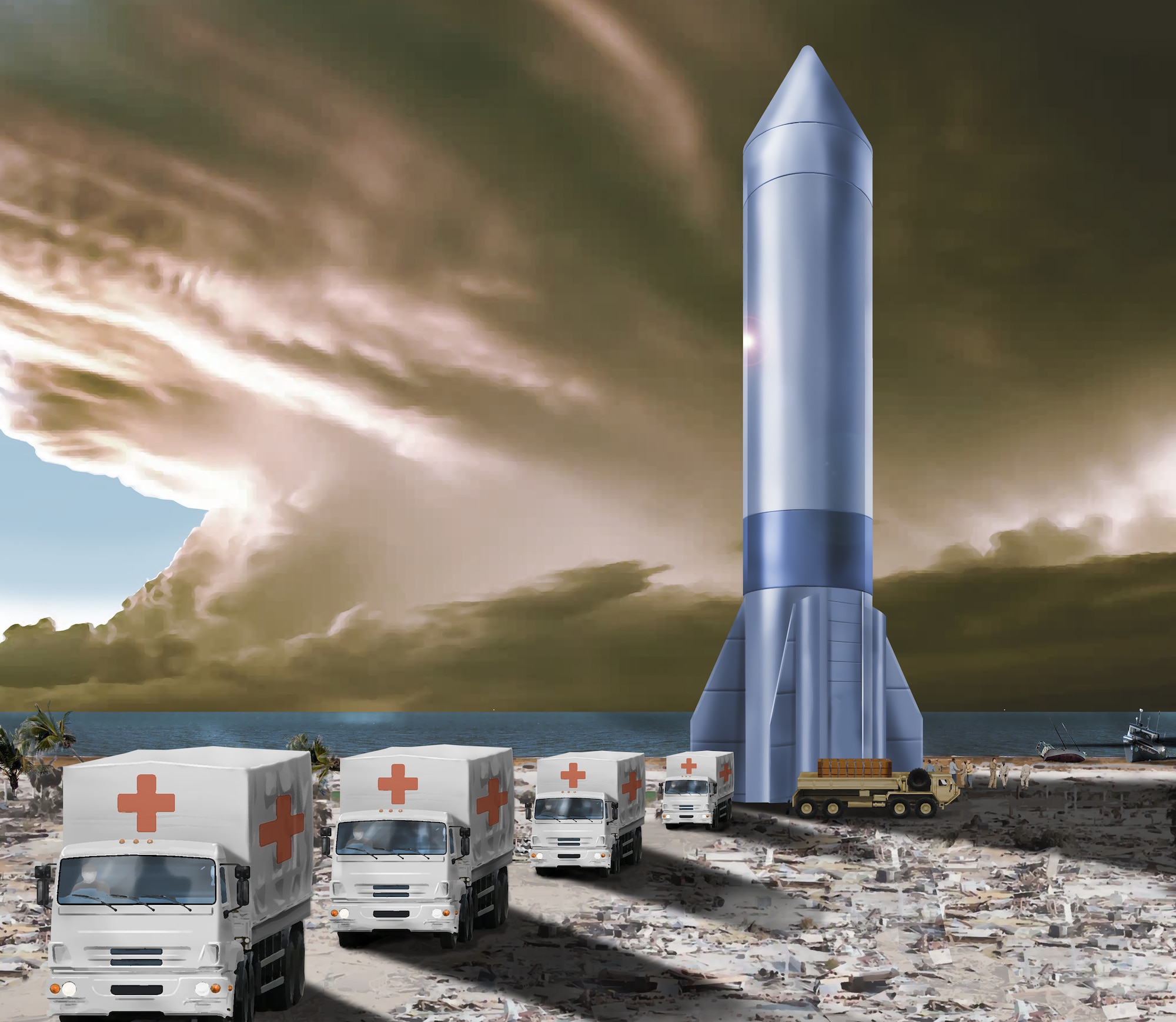 The Department of the Air Force announced June 4, 2021, the designation of Rocket Cargo as the fourth Vanguard program as part of its transformational science and technology portfolio identified in the DAF 2030 Science and Technology strategy for the next decade. (U.S. Air Force illustration)
