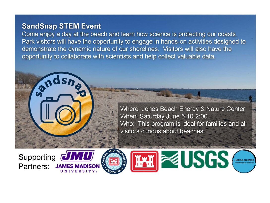 The U.S. Army Corps of Engineers sponsors a SandSnap event hosted by James Madison University.
