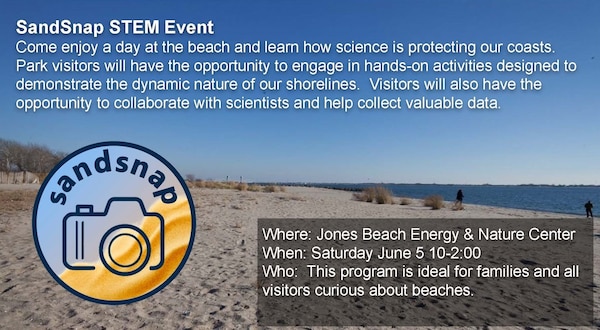 The U.S. Army Corps of Engineers and James Madison University hold SandSnap STEM event at the Jones Beach Energy and Nature Center June 5.