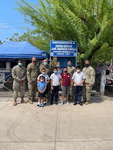 JTF-B donates essential materials to school in Mogotillo, El Salvador through HAP