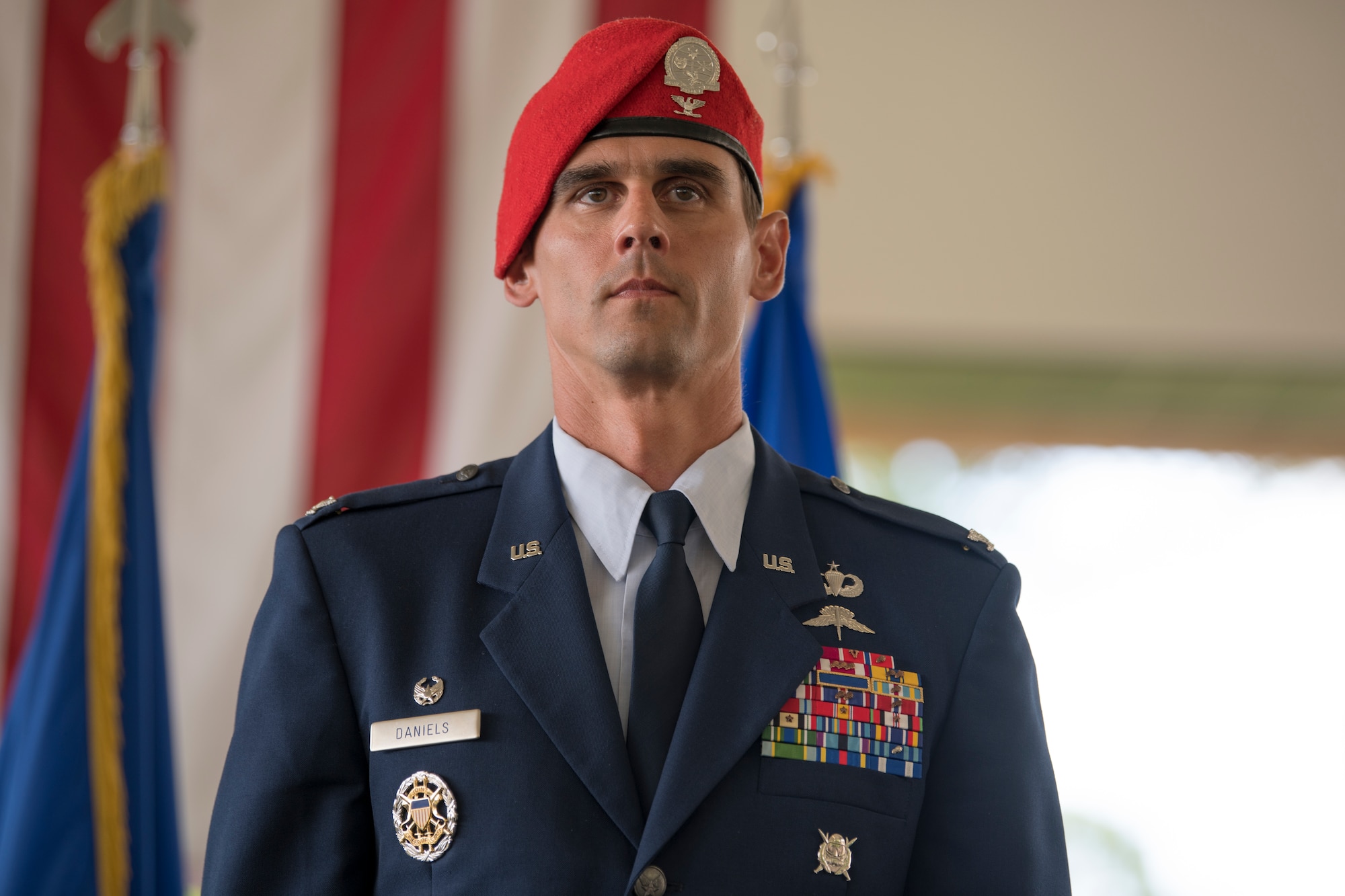 U.S. Air Force Col. Jason Daniels is the commander of the 24th Special Operations Wing at Hurlburt Field, Florida, June 4, 2021.