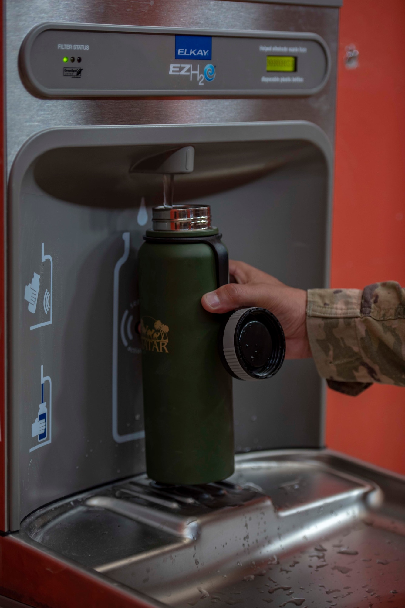 A new water filtration system is installed.