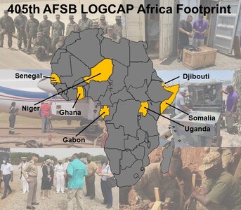 The 405th Army Field Support Brigade’s Army Field Support Battalion-Africa provides one Logistics Civil Augmentation Program professional and one Strategic Planner to support Combine Joint Task Force-Horn of Africa’s base operations support and manages active services and property in Djibouti, Somalia, Uganda, Niger and other locations in Western Africa.
