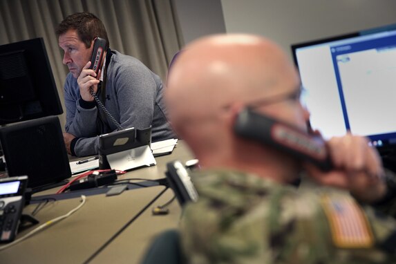 U.S. Cyber Command, Cyber National Mission Force members participate in a training and readiness exercise at Fort George G. Meade, Md., May 24, 2021.
