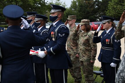 Chief Master Sergeant Bass visits the U.S. Air Force Honor Guard