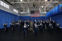 Chief Master Sergeant Bass visits the U.S. Air Force Honor Guard