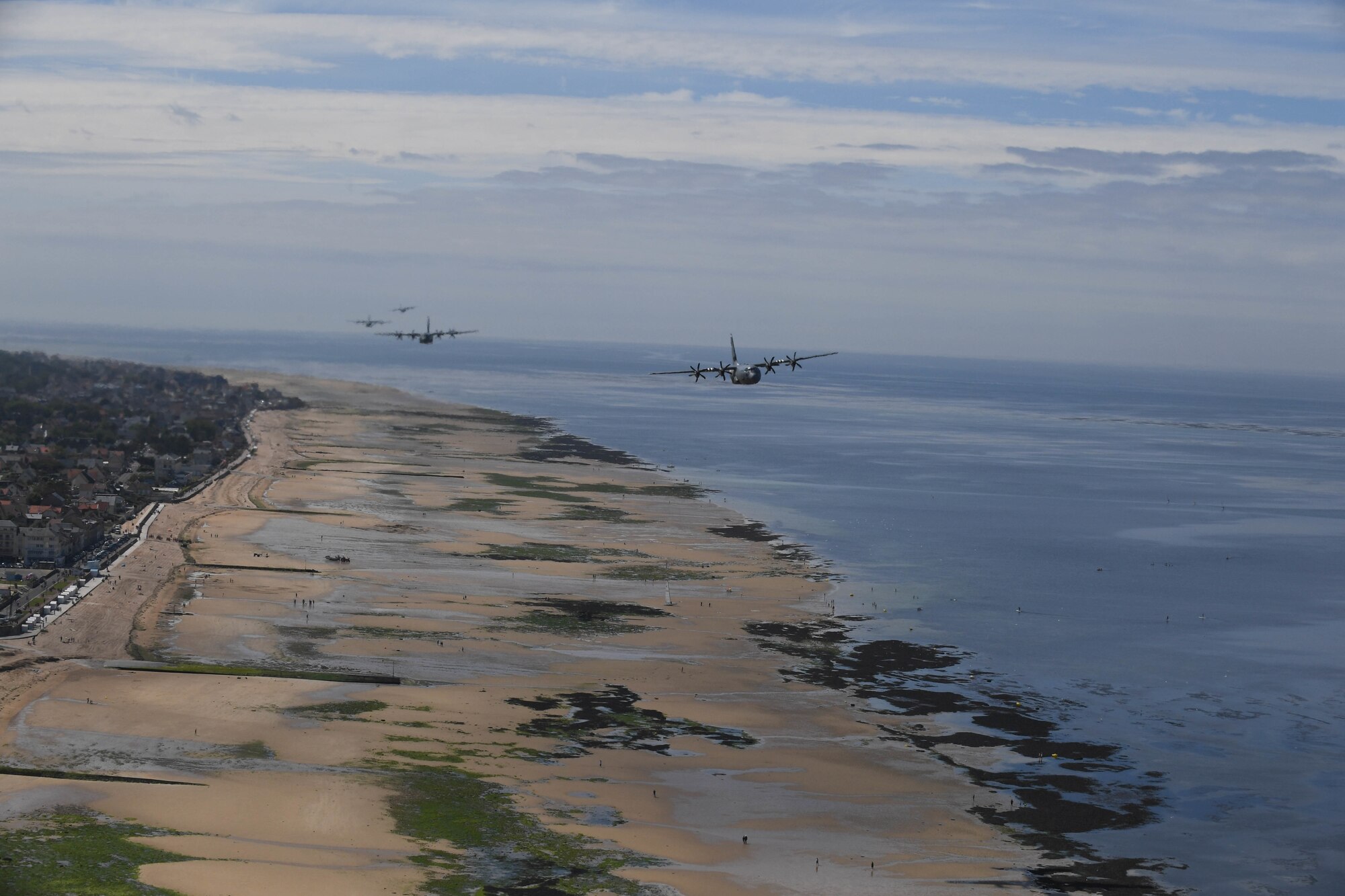 Aircraft over Normandy, France.