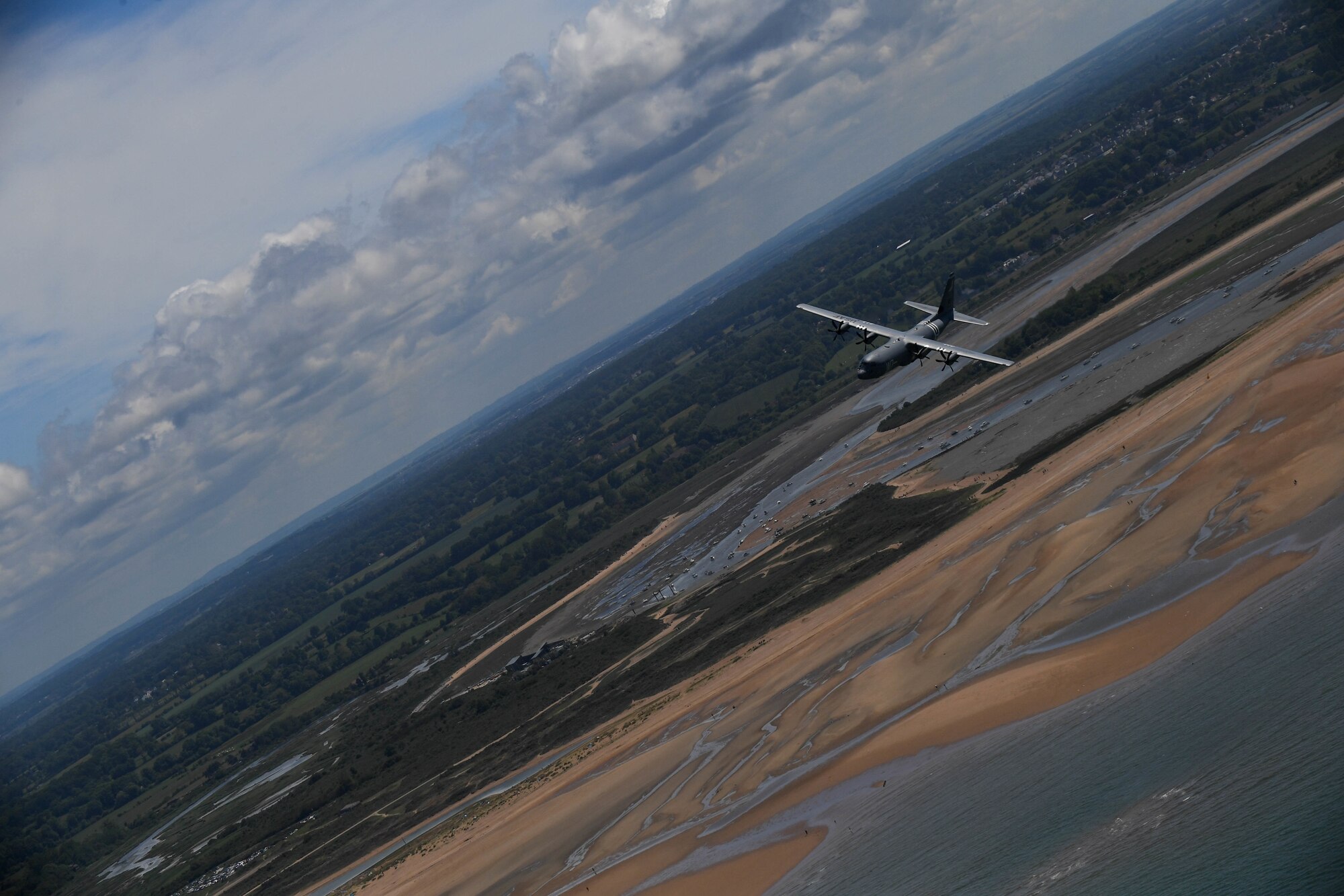 Aircraft over Normandy, France.