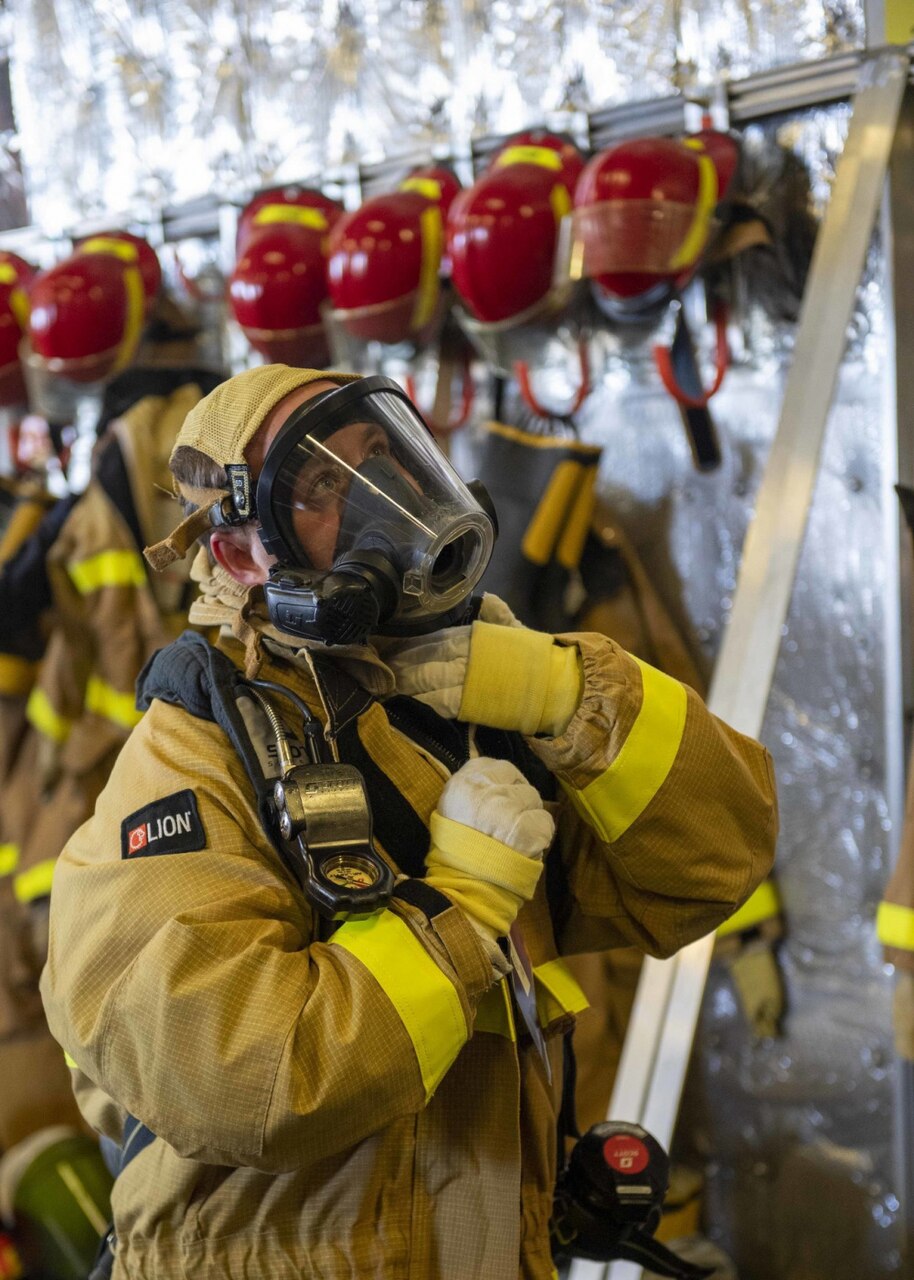 Damage Control Training Aboard USS Charleston